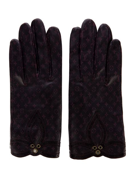 louis vuitton leather gloves